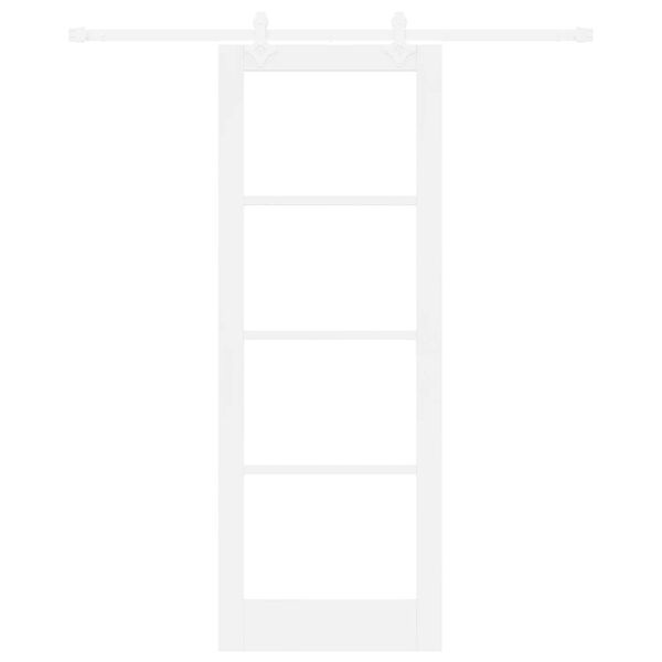 vidaXL Преплъзваща се врата Бяло 78 x 211 см