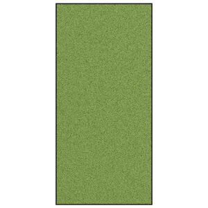 vidaXL Мат за врата Зелен и Черен 120 x 250 cm 100% Полиамид
