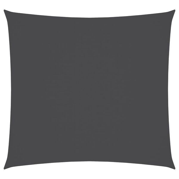vidaXL Платно-сенник, Оксфорд текстил, квадратно, 6x6 м, антрацит
