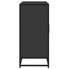 vidaXL Сайдборд, черен, 92x35x76 см, инженерно дърво