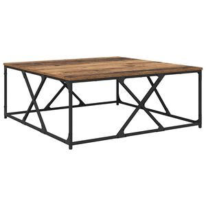 vidaXL Масичка за кафе Старо дърво 100 x 100 x 40 cm