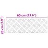 vidaXL Стъпало Правоъгълна 4 pcs Сребрист 60 x 20 cm Алуминий