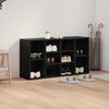 vidaXL Пейка за обувки Черния дъб 103 x 30 x 54,5 см Инженерно дърво