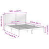 vidaXL Рамка за легло без матрак, 160x210 см, масивна дървесина