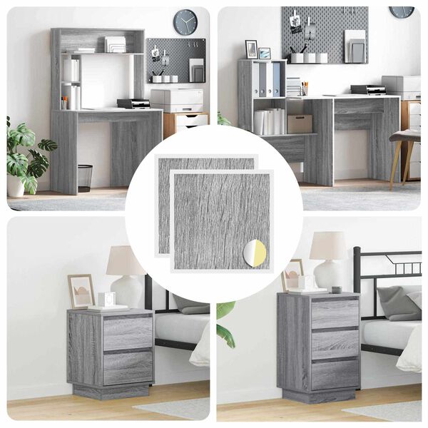 vidaXL Самозалепваща корица за винтове 2 pcs Сив Сонома &Oslash; 20 x 0,5 мм