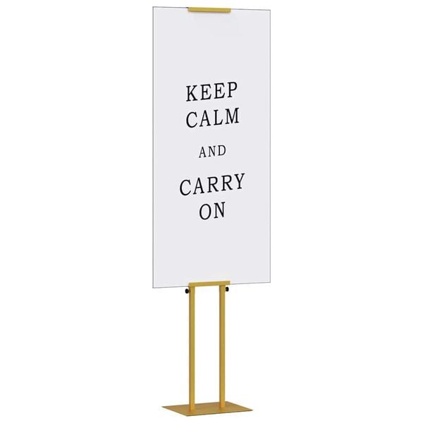 vidaXL Стендове за търговски прояви 2 pcs Златист 30 x 24 x 208 см