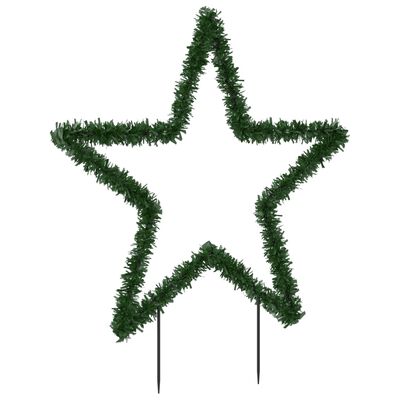 vidaXL Коледна светеща украса с шипове, звезда, 80 LED, 60 см