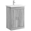 vidaXL Комплект мебели за баня Сив Сонома 61 x 40 x 84,5 см