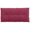 vidaXL Възглавница за гръб Виненочервен 100 x 50 cm Кордюрова тъкан