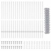 vidaXL Ограда с пост Сребрист 1,2 x 25 m Стомана