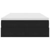 vidaXL Легло с място за съхранение и матрак Черно 120 x 190 cm Кадифе