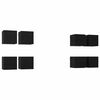 vidaXL Стенен ТВ кабинет 8 pcs Черен дъб 30,5 x 30 x 30 см