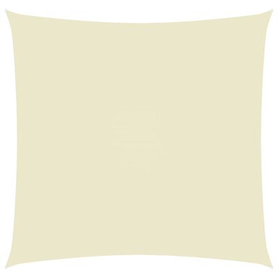 vidaXL Платно-сенник, Оксфорд текстил, квадратно, 2,5x2,5 м, кремаво