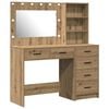 vidaXL Тоалетка 2 pcs Кафяво 78.5 x 41 x 135 см Инженерно дърво