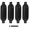 vidaXL Броня за лодка 4 бр черна 51x14 см PVC