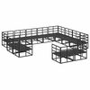 vidaXL Градински Софа Комплект с възглавница 12 pcs