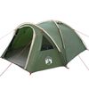 vidaXL Куполна палатка 4 души 308 x 268 x 130 см Зелено тафта
