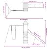 vidaXL Комбинирано детско съоръжение, масивна дугласка дървесина