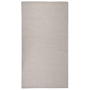 vidaXL Градински плоскотъкан килим, 80x150 см, светлосив