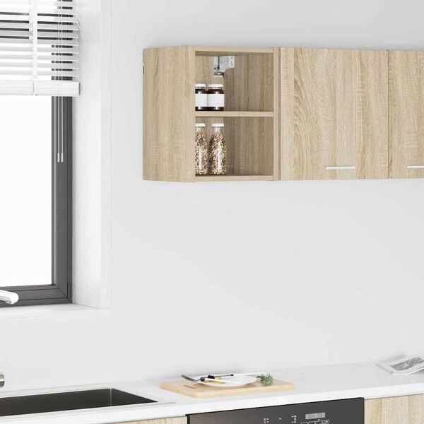 vidaXL Висящ шкаф Сонома дъб 30 x 29,5 x 40 см Инженерно дърво