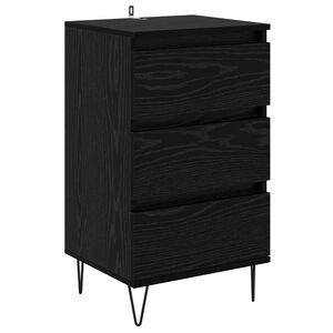 vidaXL Служебен шкаф Черния дъб 40 x 35 x 70 см