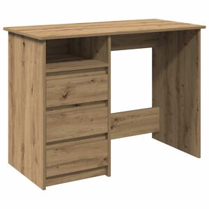 vidaXL Бюрото Artisan Oak 102x50x75 cm Инженерна дървесина