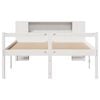 vidaXL Легло с етажерка за книги, без матрак, 120x200 см, бор масив