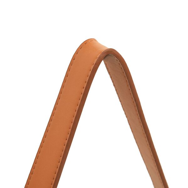 vidaXL Стенно огледало с каишка, 50 см, сребристо