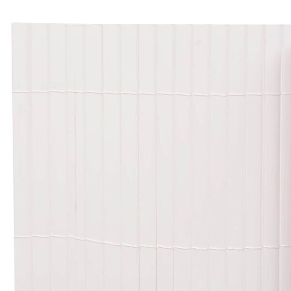 vidaXL Двустранна градинска ограда, 90x500 см, бяла