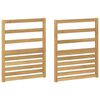 vidaXL Модул с подлакътници 2 pcs Бяло 59 x 4 x 73 см