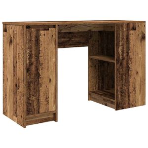 vidaXL Бюро, старо дърво, 120x42x76 см, инженерно дърво