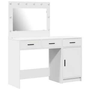 vidaXL Тоалетка 2 бр. Бяло 40 x 41 x 75 см Инженерна дървесина