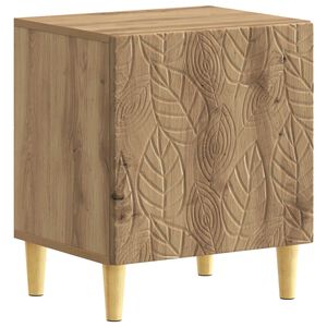 vidaXL Нощно шкафче Дъб артизан 43 x 34,5 x 50 см Инженерна дървесина