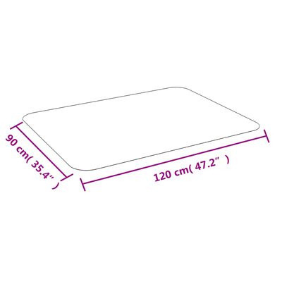 vidaXL Подова подложка за ламинат / килим 90 см x 120 см
