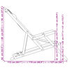 vidaXL Сгъваеми плажни столове, 2 бр, бежов, плат и масивно дърво