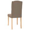 vidaXL Трапезни столове, 4 бр, таупе, текстил
