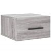 vidaXL Нощно шкафче за стенен монтаж, сив сонома, 35x35x20 см