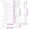 vidaXL Градинска порта 85x75 см, кортенова стомана, дизайн с дърво