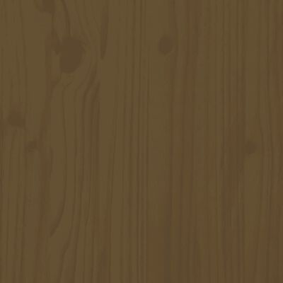 vidaXL Разтегателна кушетка, меденокафява, бор масив, 2x(90x200) см