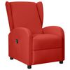 vidaXL Wingback електрически реклайнер, виненочервен, изкуствена кожа