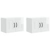 vidaXL Панел за миялна машина Kalmar 2 pcs Лъскаво бяло