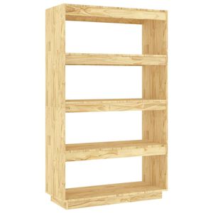 vidaXL Библиотека/разделител за стая, 80x35x135 см, бор масив