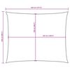 vidaXL Платно-сенник, Оксфорд плат, правоъгълно, 2,5x3,5 м, оранжево