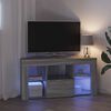 vidaXL Ъглов кабинет за LED телевизор Сив Сонома 106 x 40 x 50 см