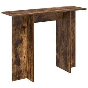 vidaXL Конзолна маса Пушена Дъб 100 x 30 x 75 см Инженерна дървесина