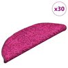 vidaXL Изтривалки за стълби, 30 бр., 56x17x3 см, розови, полукръгли