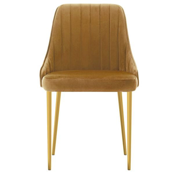 vidaXL Трапезни столове, 2 бр, кафяви, кадифе