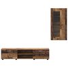 vidaXL Комплект ТВ шкаф с чекмедже FLORIN Старо дърво Инженерно дърво