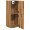 vidaXL Висящ шкаф за баня Artisan Oak 30x30x80 cm Инженерна дървесина
