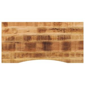 vidaXL Плот за бюро с извивка 120x60x2,5 см грубо мангово дърво масив